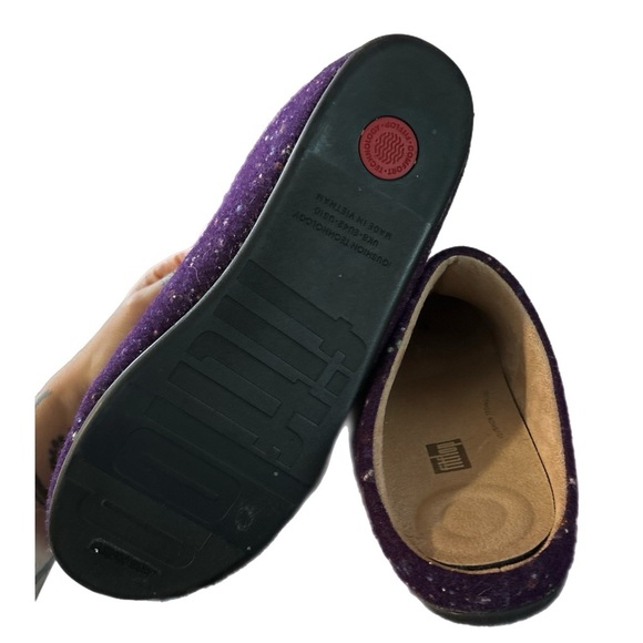 Fitflop wool Chrissie Speckle slipper W10 - Picture 3 of 3